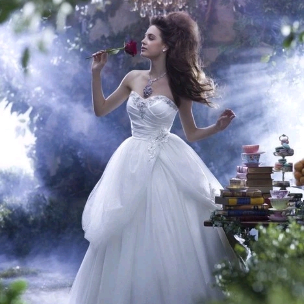 Alfred Angelo Disney Princess Belle Wedding Dress size 14 NWT